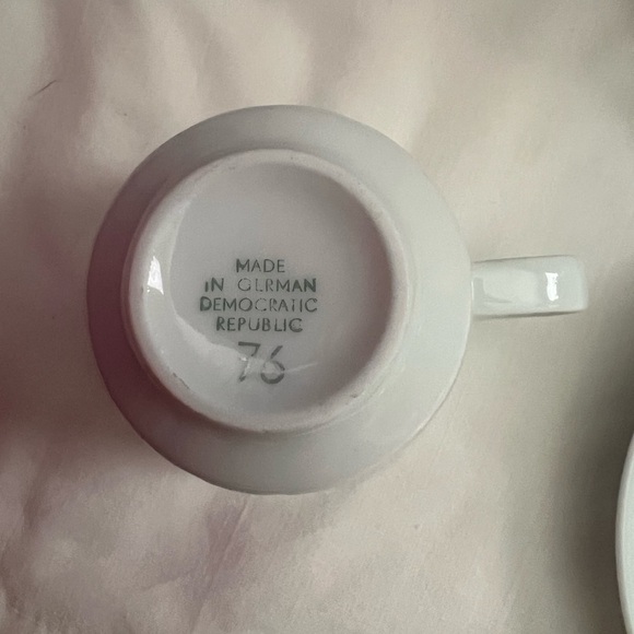 NIB VTG CP COLDITZ  6 PORCELAIN ESPRESSO CUPS/SAUCERS-GERMAN DEMOCRATIC REPUB - Picture 5 of 13